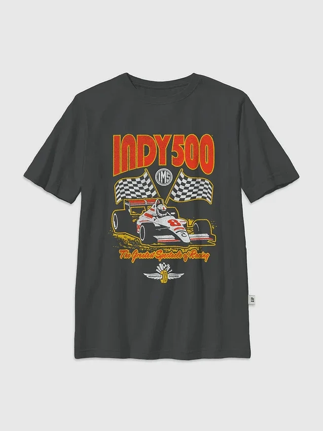 T-shirt con stampa Indy 500 per bambini