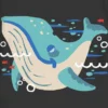 T-shirt con stampa "Its a Whale" per bambini