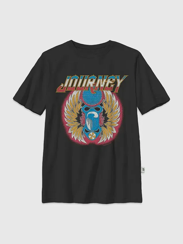 T-shirt con stampa "Journey Scarab Freedom Disco Glow" per bambini