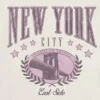 T-shirt con stampa "Kids New York College"