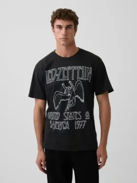 T-shirt con stampa Led Zeppelin dal taglio comodo