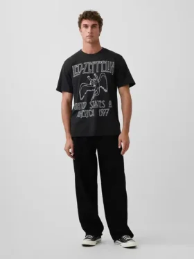 T-shirt con stampa Led Zeppelin dal taglio comodo