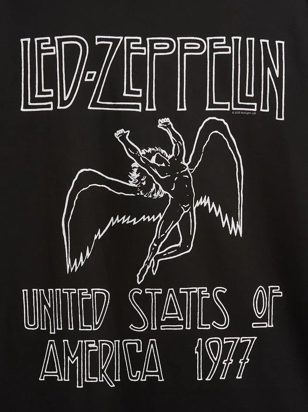 T-shirt con stampa Led Zeppelin dal taglio comodo