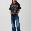 T-shirt con stampa Led Zeppelin dal taglio comodo