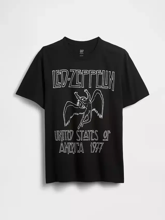 T-shirt con stampa Led Zeppelin dal taglio comodo