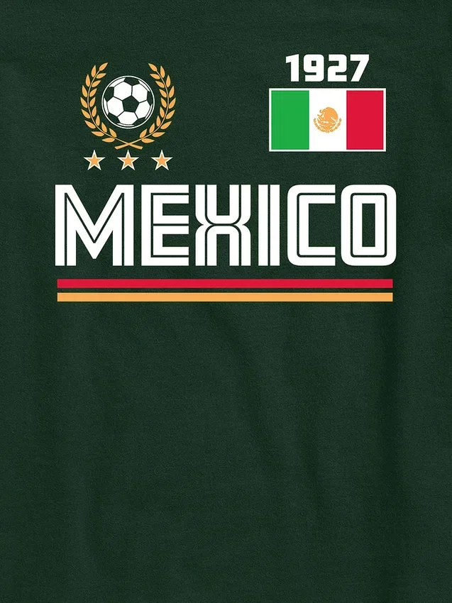 T-shirt con stampa "Maglia da calcio del Messico" per bambini