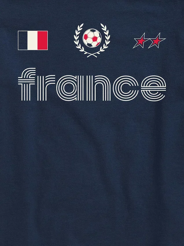 T-shirt con stampa "Maglia da calcio della Francia" per bambini