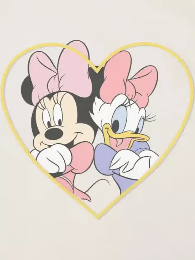 T-shirt con stampa “Minnie e Daisy, migliori amiche” per bambini piccoli