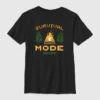 T-shirt con stampa "Modalità Sopravvivenza" di Minecraft per bambini