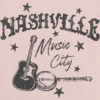 T-shirt con stampa "Nashville Music City" per bambini