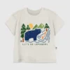 T-shirt con stampa “Orso nel bosco” per bambini piccoli