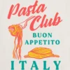 T-shirt con stampa "Pasta Club" per bambini