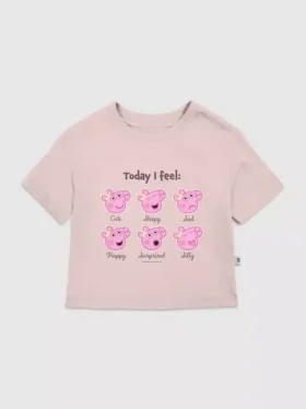 T-shirt con stampa "Peppa Pig Moods" per bambini piccoli