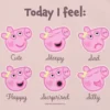 T-shirt con stampa "Peppa Pig Moods" per bambini piccoli