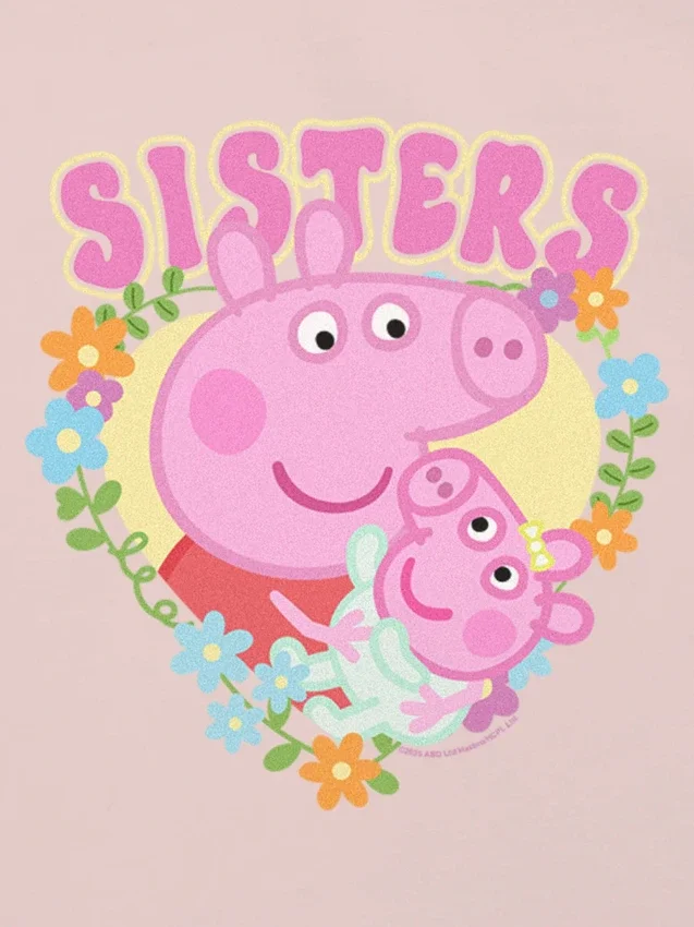 T-shirt con stampa Peppa Pig “Sisters” per bambini piccoli