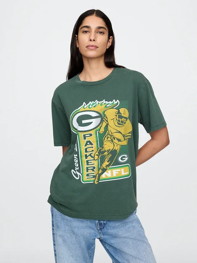 T-shirt con stampa per adulti dei Green Bay Packers della NFL