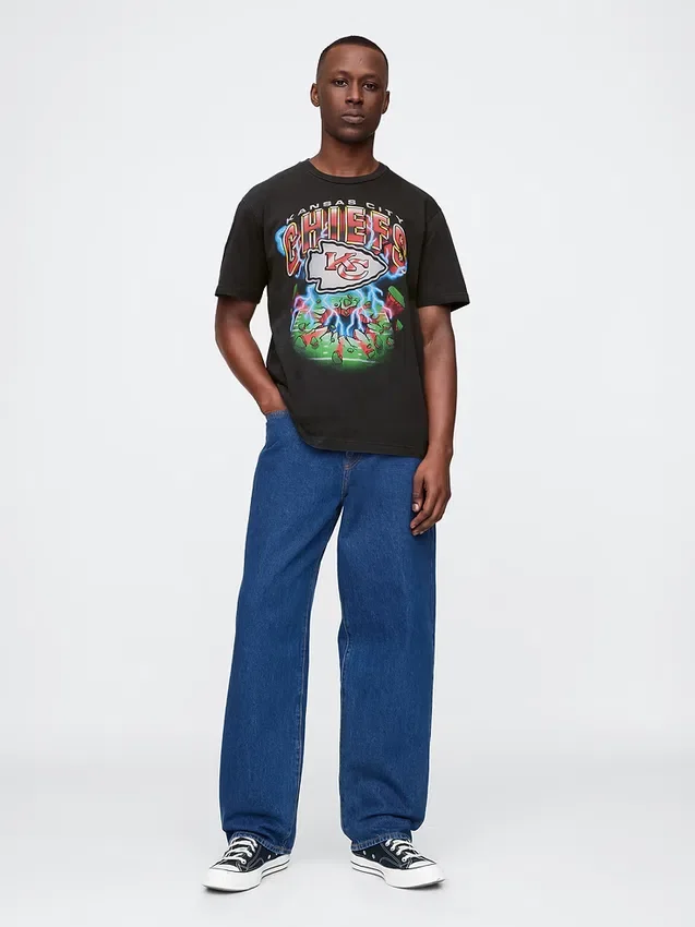 T-shirt con stampa per adulti dei Kansas City Chiefs della NFL