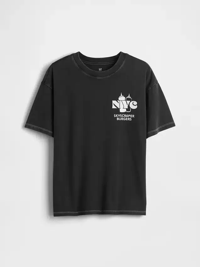 T-shirt con stampa per bambini dal taglio comodo