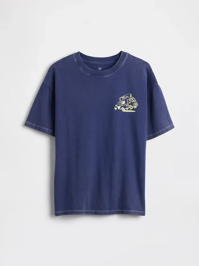 T-shirt con stampa per bambini dal taglio comodo