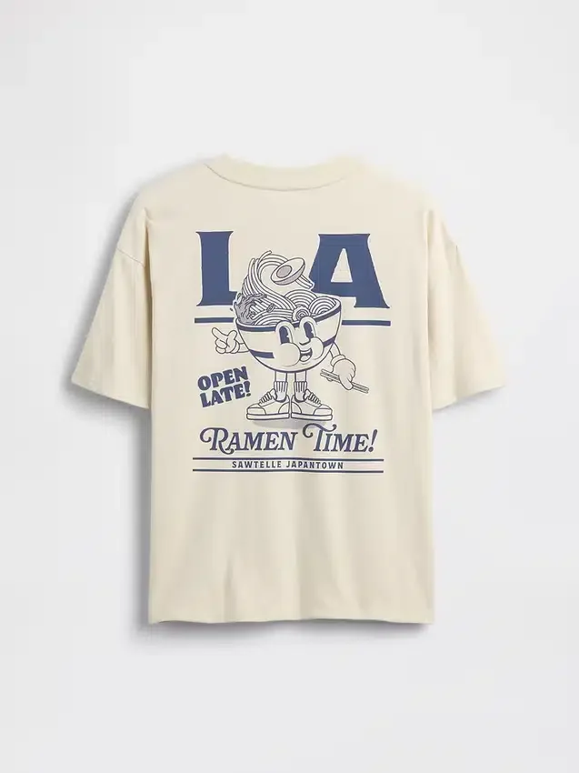 T-shirt con stampa per bambini dal taglio comodo