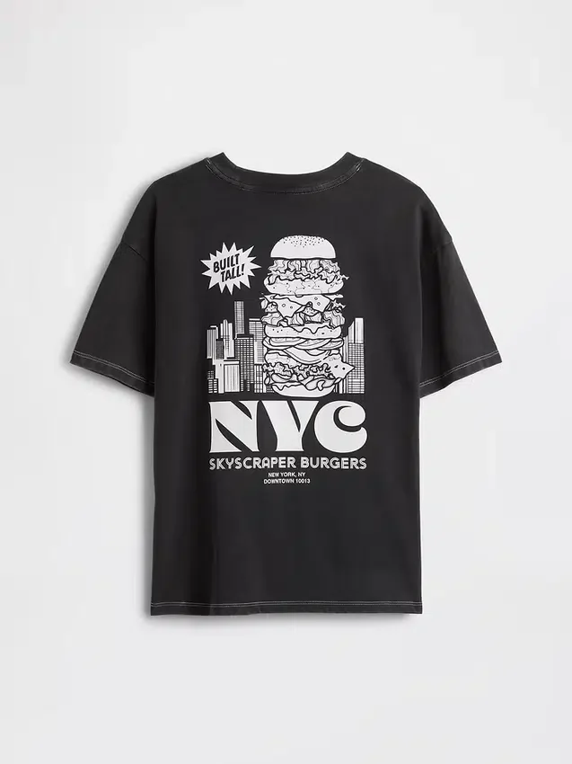 T-shirt con stampa per bambini dal taglio comodo
