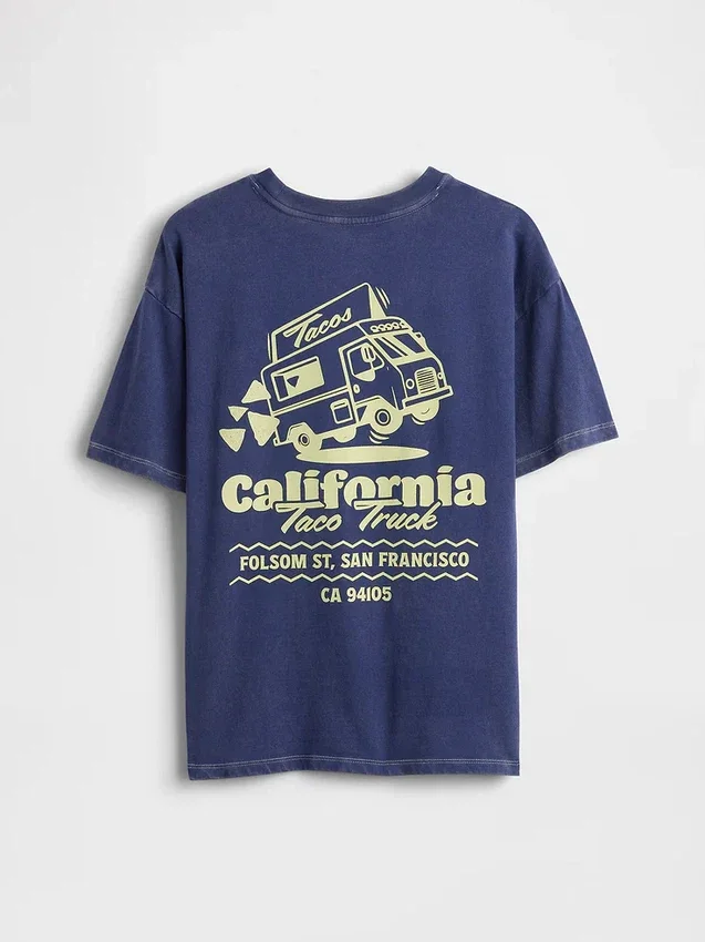 T-shirt con stampa per bambini dal taglio comodo