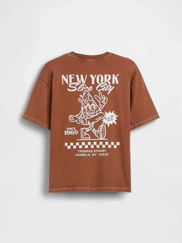 T-shirt con stampa per bambini dal taglio comodo
