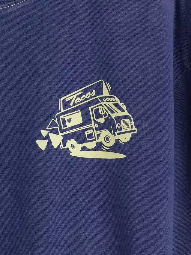 T-shirt con stampa per bambini dal taglio comodo