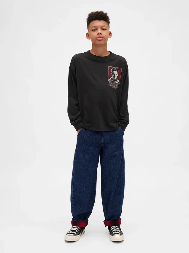 T-shirt con stampa per bambini “Stranger Things”