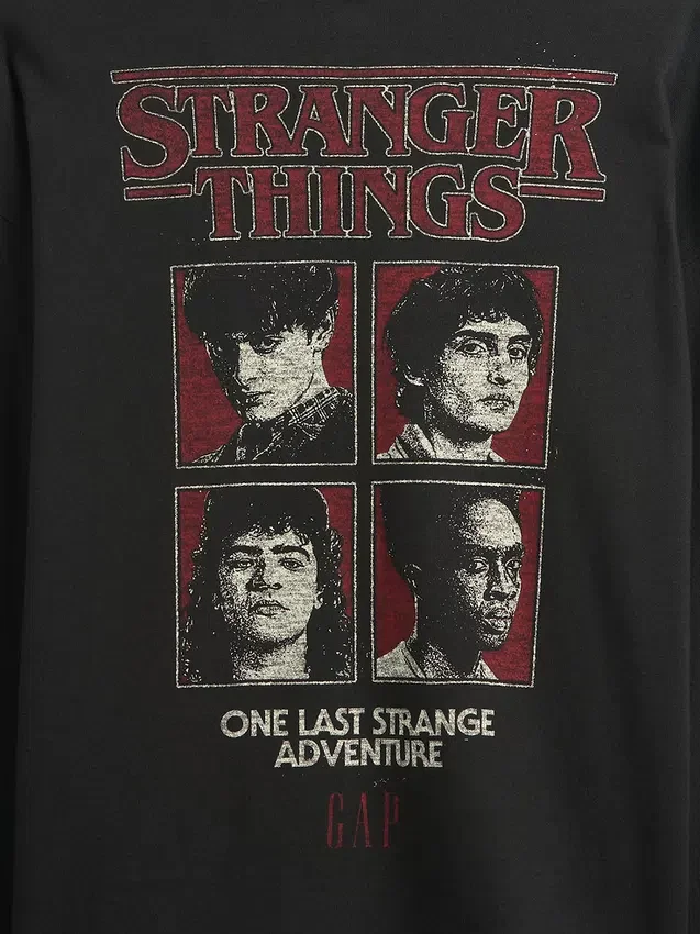 T-shirt con stampa per bambini “Stranger Things”