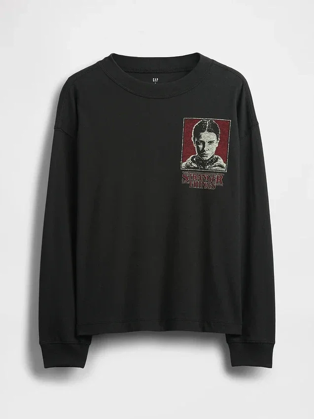 T-shirt con stampa per bambini “Stranger Things”