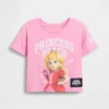 T-shirt con stampa Princess Peach per bambini