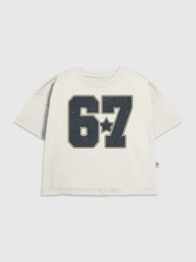 T-shirt con stampa "Six Seven" per bambini