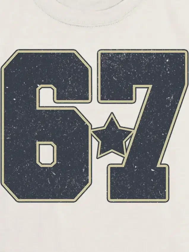 T-shirt con stampa "Six Seven" per bambini