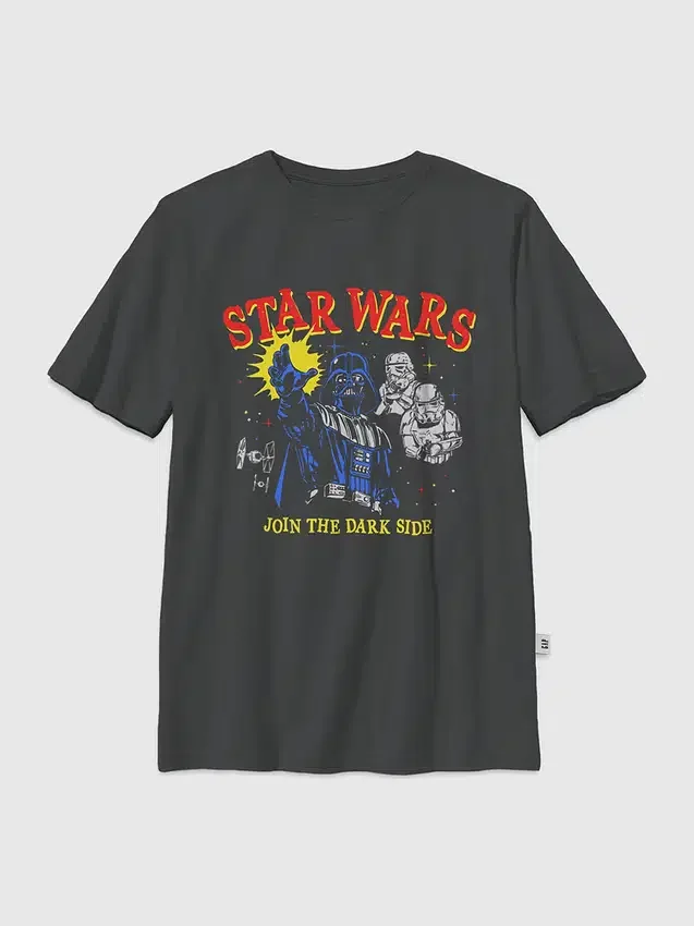 T-shirt con stampa "Star Wars Darkside" per bambini