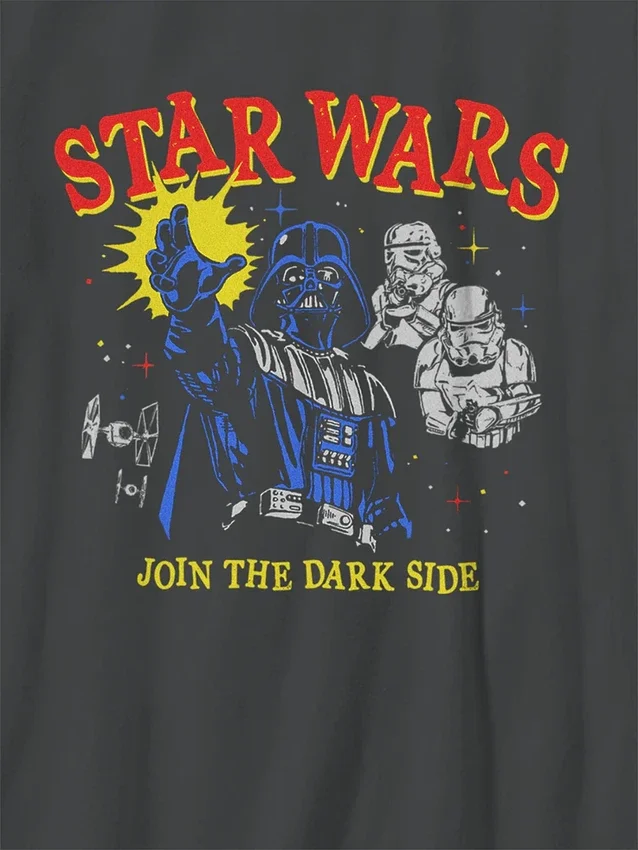T-shirt con stampa "Star Wars Darkside" per bambini