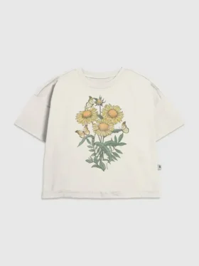 T-shirt con stampa "Sunflowers" per bambini