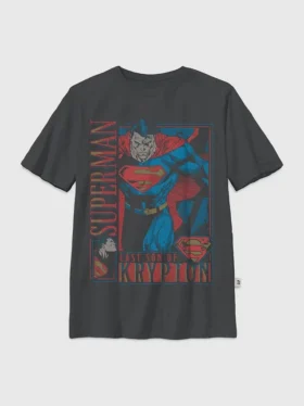 T-shirt con stampa "Superman Retro" per bambini