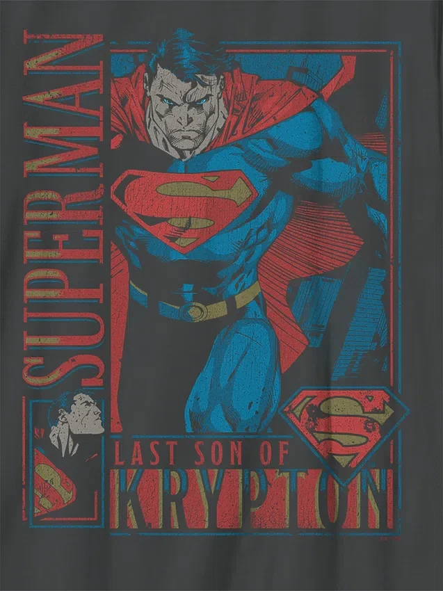 T-shirt con stampa "Superman Retro" per bambini