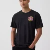 T-shirt con stampa "Tlc" dal taglio comodo