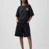 T-shirt con stampa "Tlc" dal taglio comodo
