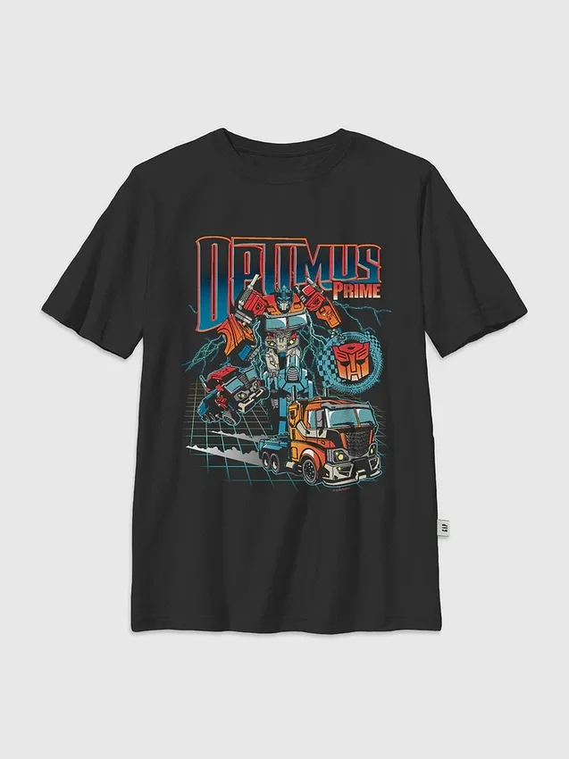 T-shirt con stampa "Transformers Optimus Prime Speed" per bambini