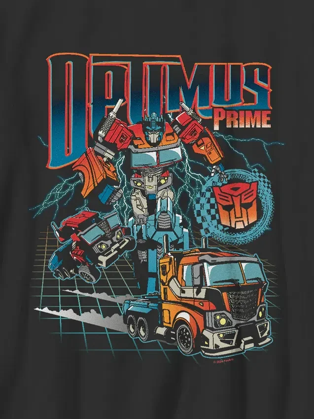 T-shirt con stampa "Transformers Optimus Prime Speed" per bambini