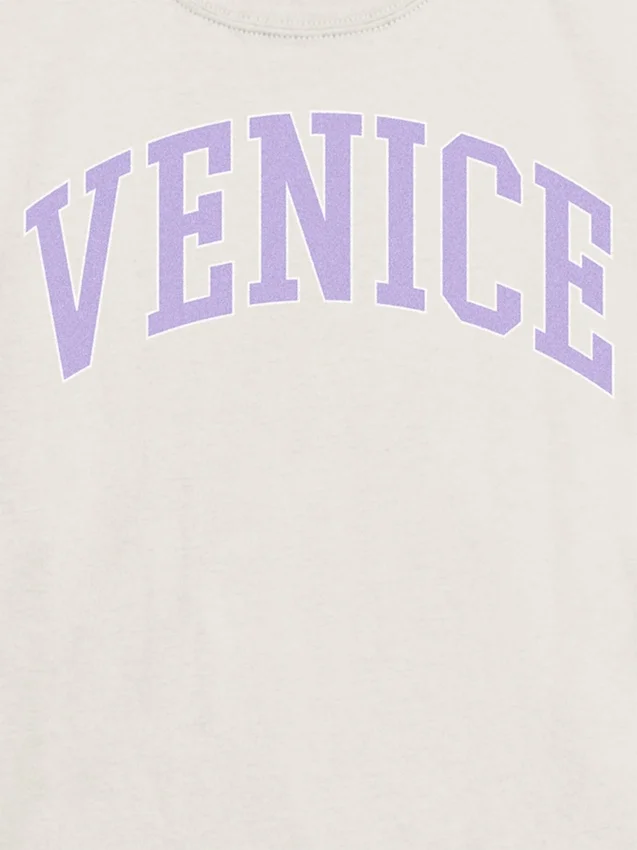 T-shirt con stampa "Venice Varsity" per bambini