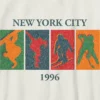T-shirt con stampa vintage "Sport invernali" per bambini