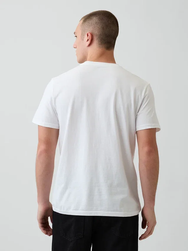 T-shirt con tasca in cotone biologico per adulti