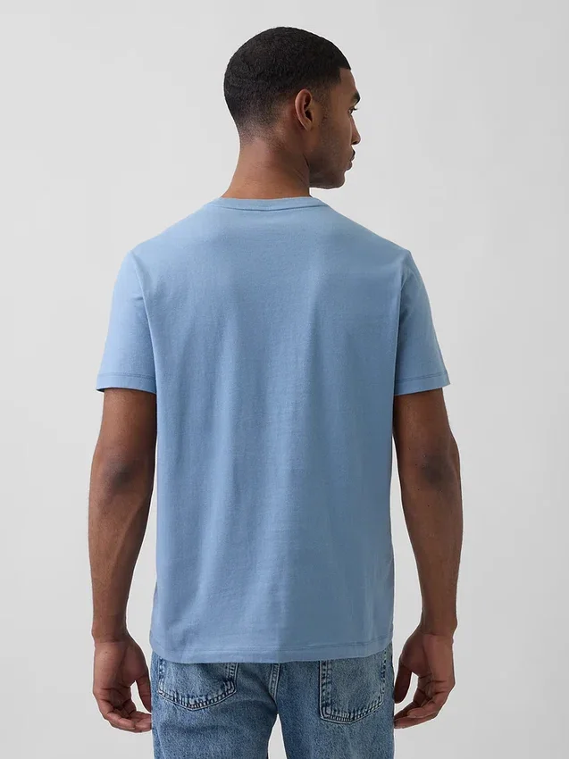 T-shirt con tasca in cotone biologico per adulti