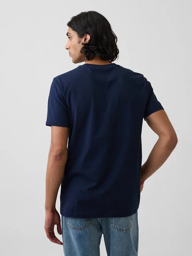 T-shirt con tasca in cotone biologico per adulti