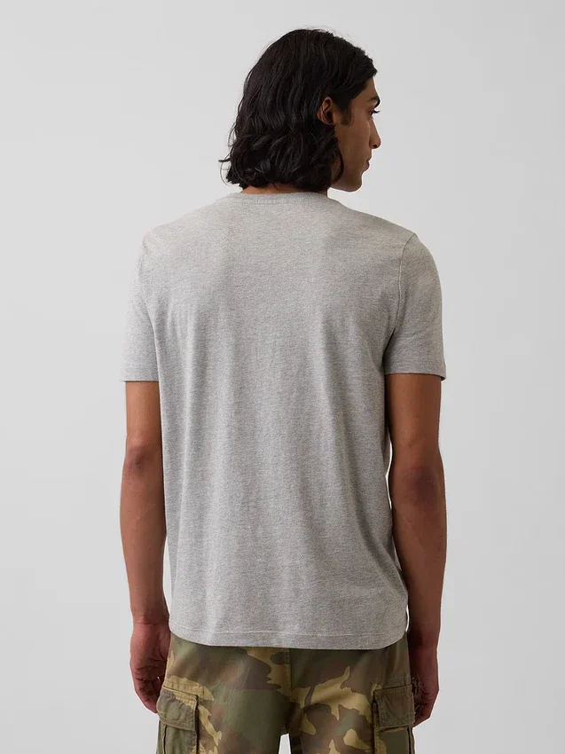 T-shirt con tasca in cotone biologico per adulti