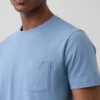 T-shirt con tasca in cotone biologico per adulti